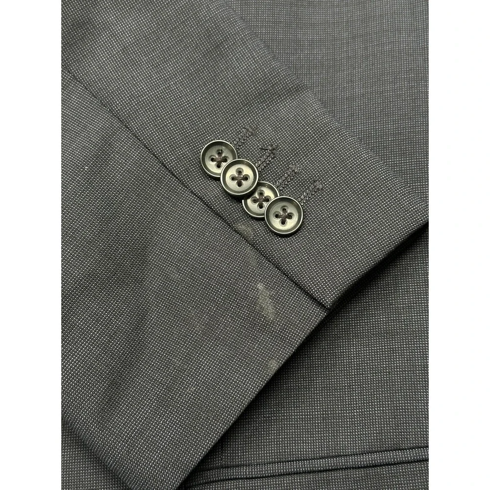 Banana Republic Blazer Men 44R Navy Wool Mohair Modern Fit Vitale Barberis Italy